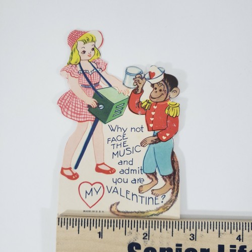 1950 Vintage Por qué no enfrentar la música y admitir que eres mi San Valentín - Imagen 5 de 5