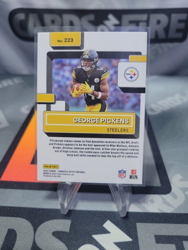 2022 Donruss Optic Football George Pickens Rated Rookie Card #223 - Picture 2 of 2