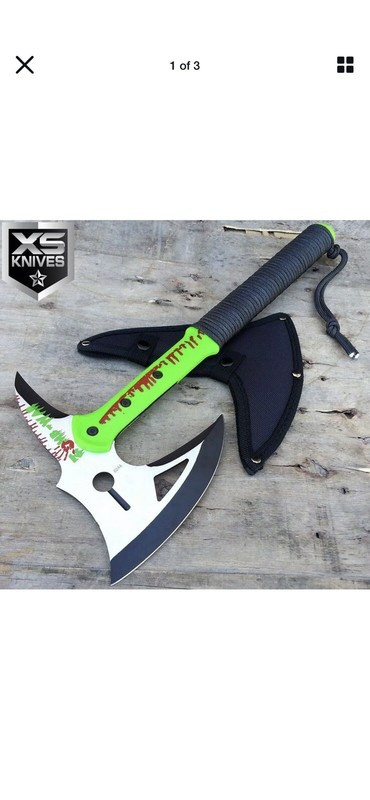 16" Zombie Survival Camping Tomahawk Throwing Axe Battle Hatchet Hunting