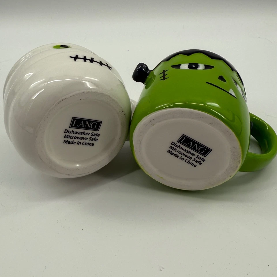 LANG Halloween Mini Mugs Set Frankenstein & Mummy Coffee Cup Decorative Festive - Image 4 of 4