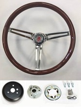 1964 1965 1966 Oldsmobile 442 F85 Cutlass 98 Wood Steering Wheel High Gloss 15