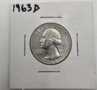 *SILVER* 1963-D  Washington Quarter - 90% Silver