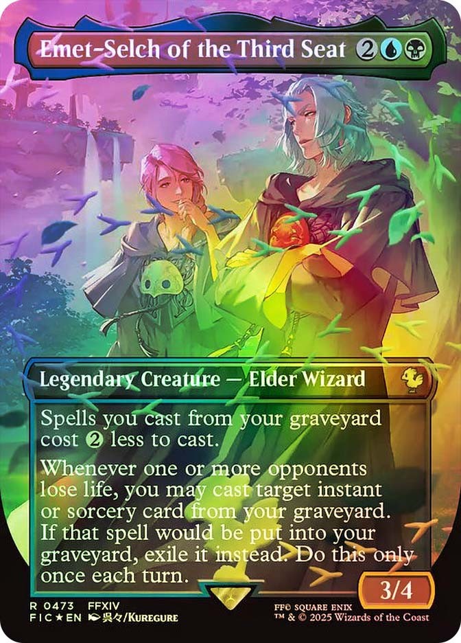 MTG CHOCOBO TRACK FOIL Emet-Selch of the Third Seat Borderless