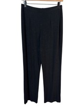 Chico's Travelers Stretch Wrinkle Resistant Black Pants Size 1 Medium 8/10
