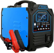 12V 24V Car Battery Charger Heavy Duty, 0-15A Automatic Battery Maintainer, Smar