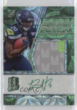2018 Panini Spectra Rookie Neon Green Prizm 36/60 Rashaad Penny Patch Auto 4r3