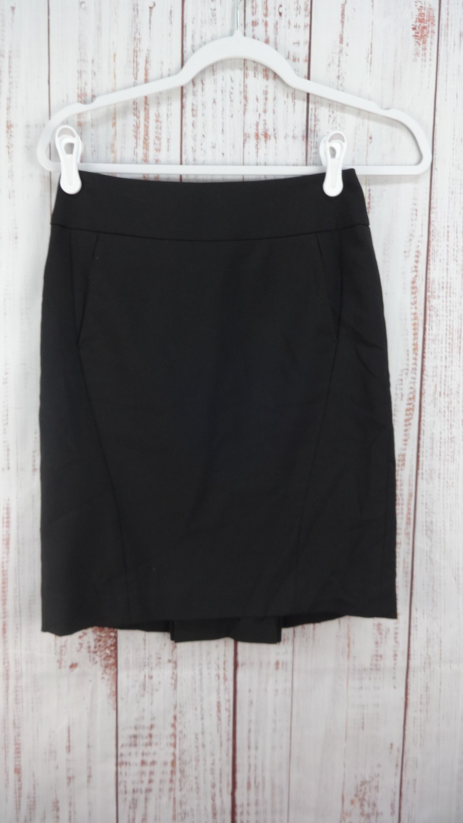 Ann Taylor Mini Skirt Womens 00P Black Lined Formal Career Business Workwear