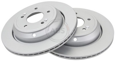 2x Bremsscheibe BESCHICHTET A.B.S. 18231 für BH HYUNDAI DH GENESIS EQUUS 6 CVVT