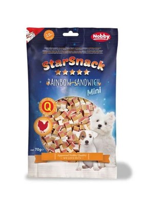 Nobby StarSnack Mini Rainbow Sandwich 70 g  Hundefutter