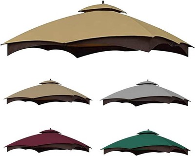 Beige Ripstop Replacement Top for Lowe'S Allen Roth 10X12 Gazebo Model #GF-12S00