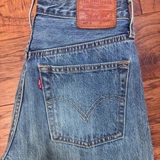 Levi's 501 S Premium Blue Denim Jeans - Classic Skinny/ Straight leg Size 25