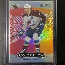 2024-25 Upper Deck Allure - Color Flow Cale Makar #CFL-15 Red Orange