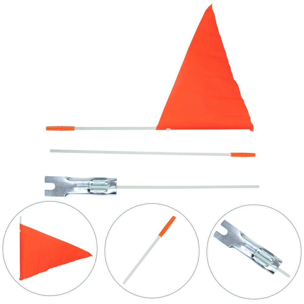 2 Sets Kids Bike Flagpole Accessories for Child Bicycle Flags Kit