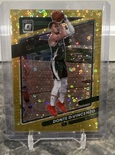 Donte DiVincenzo Gold Disco /10 Donruss Optic Prizm 2021-22 Bucks SSP