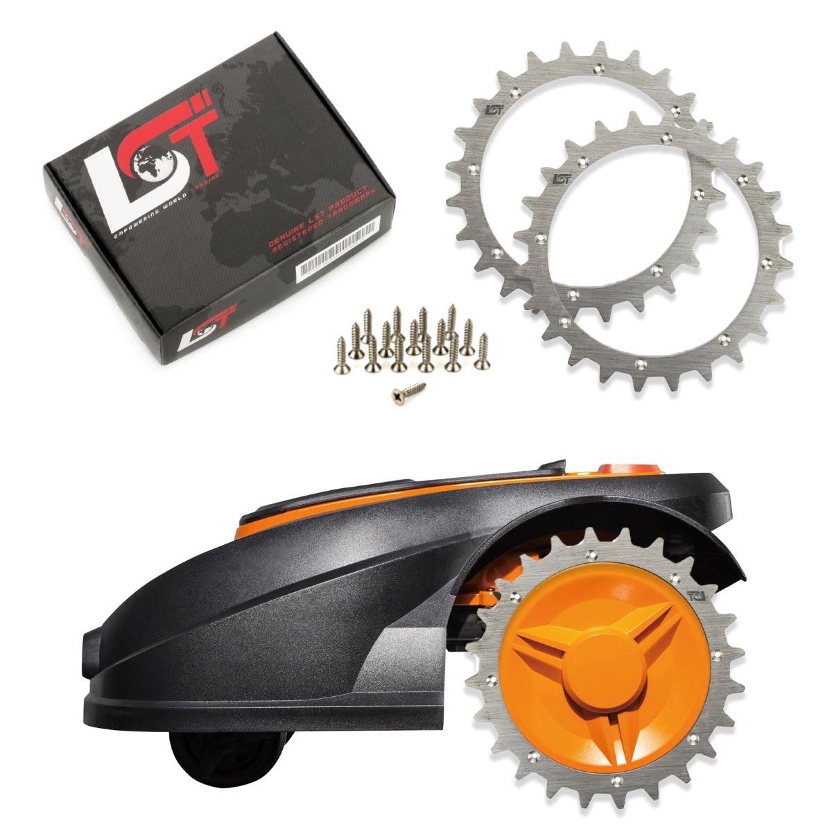 2x Spikes Lawn Mower Traction Improvement Ø 180 mm for Einhell Lawn Mower