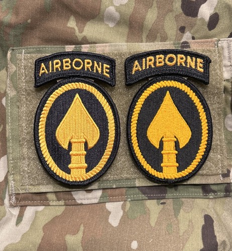 US Army USSOCOM Patches (2) w/ Hook Color SOCOM Special Operations ...