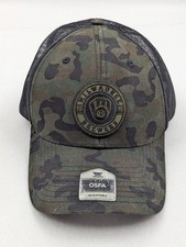 Milwaukee Brewers MLB Baseball Cap Truckers Snapback Cap Camo OSFA Fan Favorite