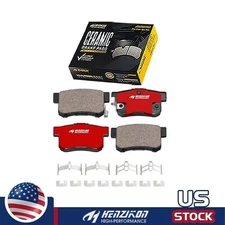 Complete Rear Brake Service Kit Ceramic - Fits Multiple Acura Honda Models
