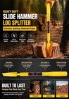 TruePower Slide Hammer Manual POGO Log Splitter, Heavy-Duty Wood Splitting Tool — photo 4