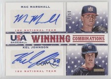2013 Panini USA Baseball Box Set 13/50 Mac Marshall Kel Johnson #2 Auto 0af