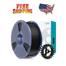 PLA 2.0 Black 3D Printer Filament - 1KG, Strong Fast Printing Quality
