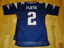 2005 Reebok On Field Doug Flutie NEW ENGLAND PATRIOTS #2 Mens NFL Team JERSEY L