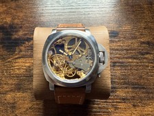 Skeleton Custom built  Watch Swiss made ETA 6498 Movement