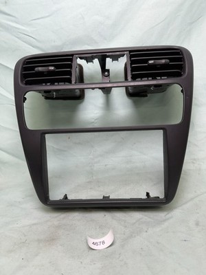 98 - 02 Honda Accord Radio Bezel AC Climate Control  Clock Vent Black