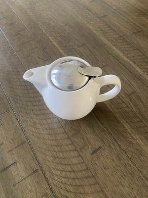ZERO JAPAN Universal Teapot 450ml White Ceramic Made in Japan Stainless Lid