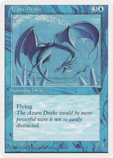 Azure Drake (LP) Chronicles CHR Magic MTG