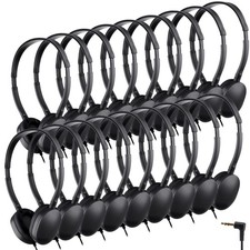 18 Pack Class Set Headphones for Students Bulk Kids Headphones for Classroom ...