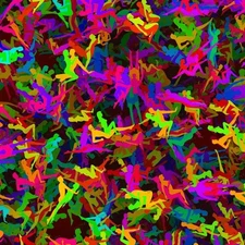 Sex Positions 23 - 18"x46" Hydrographic Film Hydro Dipping