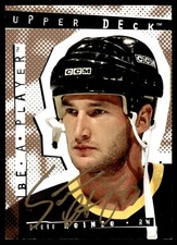1994-95 Upper Deck Be a Player Autographs Steve Heinze Auto Boston Bruins #161