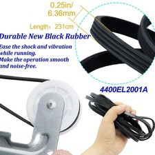 4581EL2002H 4581EL2002C Dryer Drum Roller Wheel and Shaft Pack of 4 For LG US