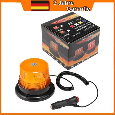 Rundumlicht 12V LKW Blinkleuchte Magnet Rundumkennleuchte Warnlicht 12-24V Auto