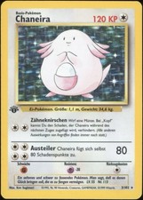 1999 Pokemon DEUTSCH 1. Edition Base Set Chaneira-Chansey Holo 3/102 VG-EX