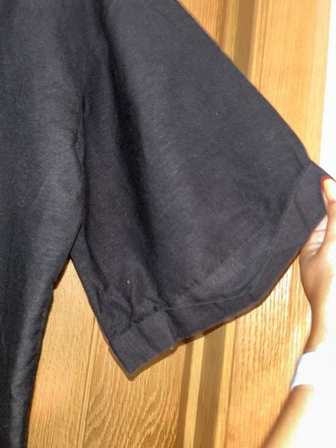 PLT Black Linen Look Oversized Double Breasted Short Sleeve Blazer Dress UK 10 - Picture 6 of 10
