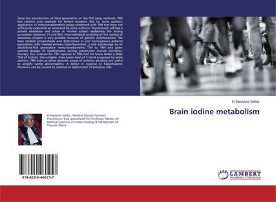 El Hassane Sidibé | Brain iodine metabolism | Taschenbuch | Englisch (2019)