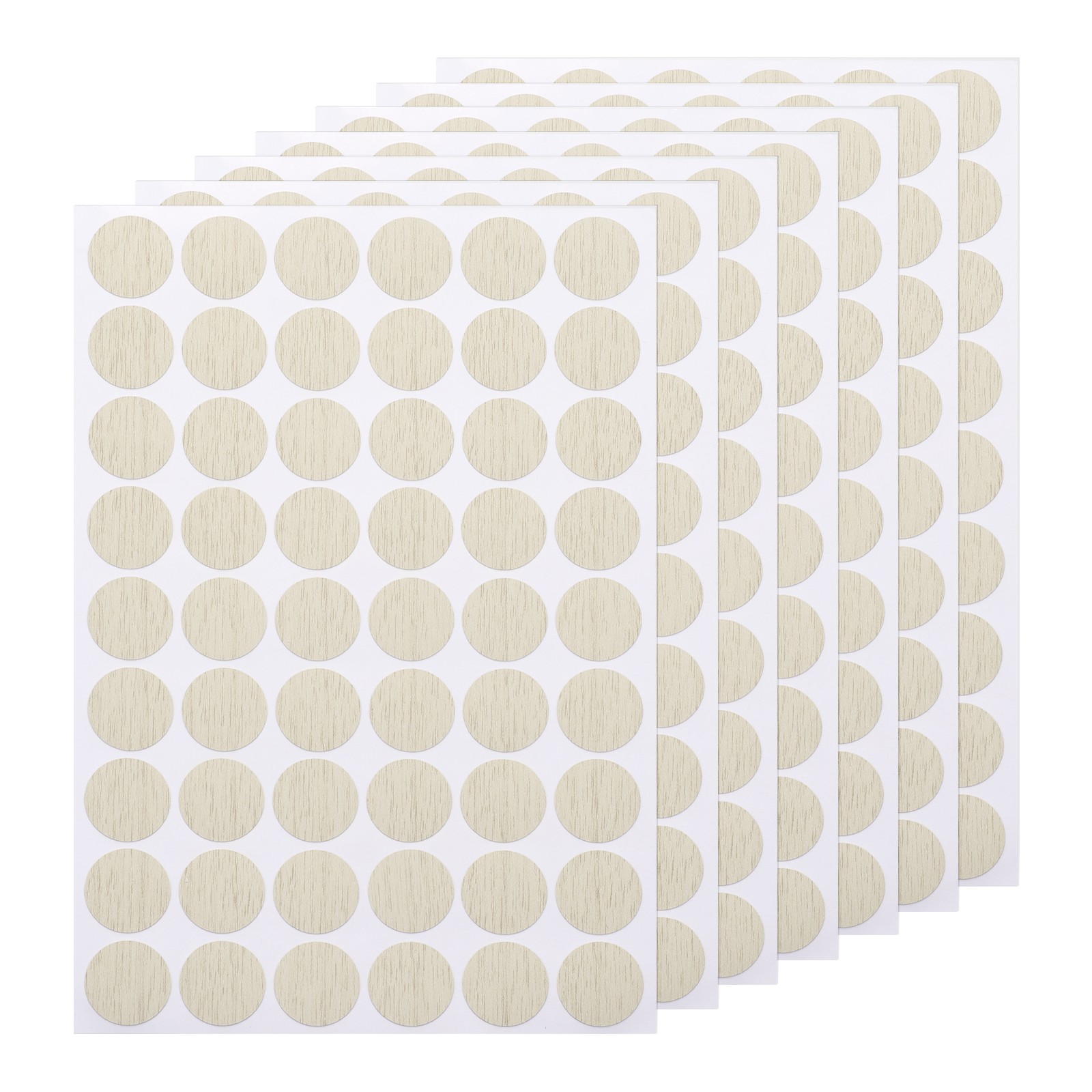 7 PCS Self-Adhesive Screw Hole Stickers, 0.83" Beige Screw Hole Cover