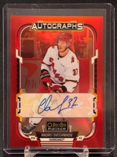 2025-26 O-Pee-Chee Platinum Red Rainbow Auto #RA-AS Andrei Svechnikov