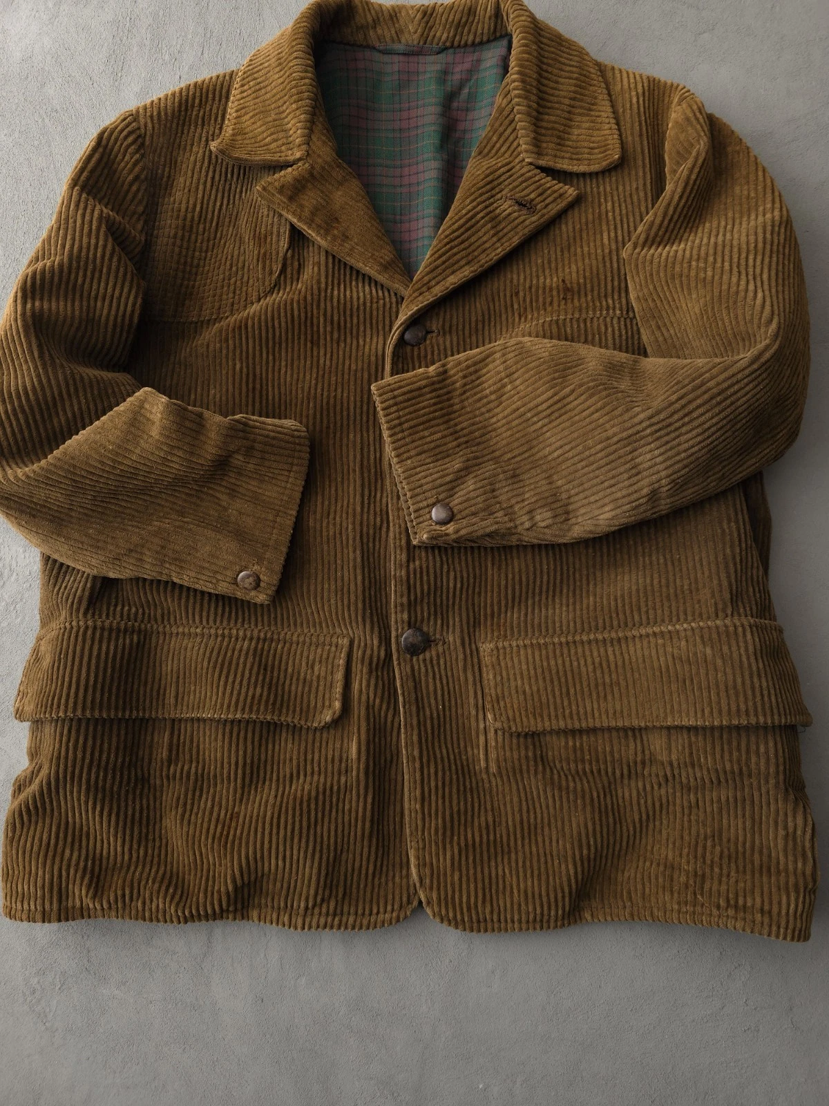 Vintage 1960s Camox Confezioni Brown Corduroy Barnstormer Work Jacket Men's L - product detail image 12