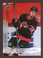 2020-21 Upper Deck Hockey Game Dated Moments #3 Tim Stutzle LMT 499
