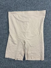 Assets By Spanx Shapewear Shorts Womens Large Beige High Waisted Tummy Control