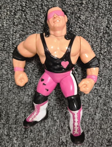 WWF Hasbro Bret Hart Hitman Action Figure 1992 Ser...