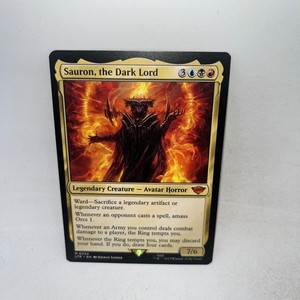 sauron lord of the rings mtg card sauron lord of the rings card