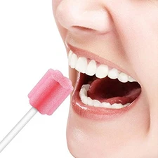 Disposable Mouth Swabs Sponge 100Pcs/pack Oral Cleaning Dental Swabsticks Newest