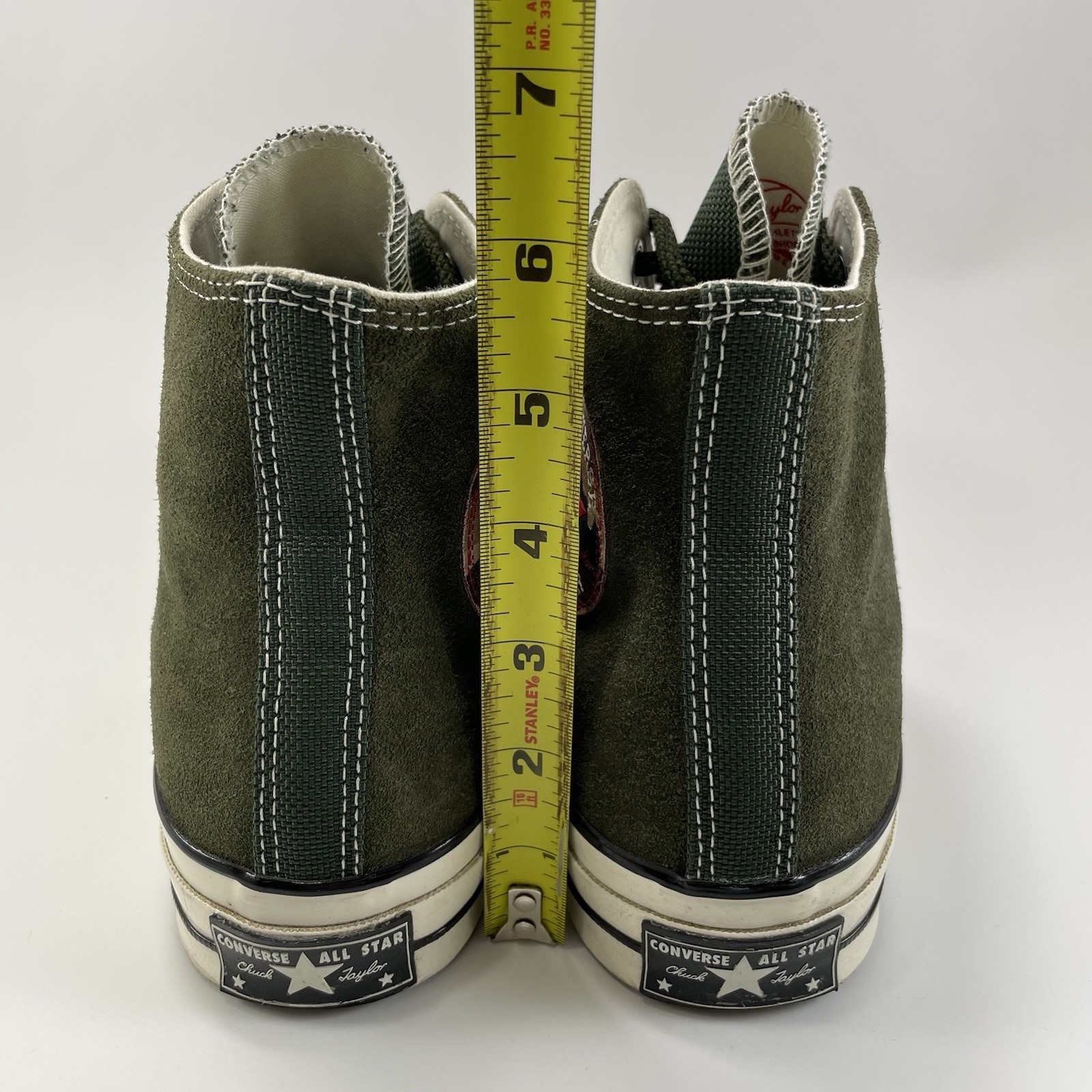 Converse Chuck Taylor 70 HI 'Utility Green' Suede Sneaker Mens Size 8, Womens 10 thumbnail 5