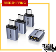 UGREEN 4 Pack USB-C Male to USB 3.2 Female Adapter for Laptop/ Phone, 10 Gbps