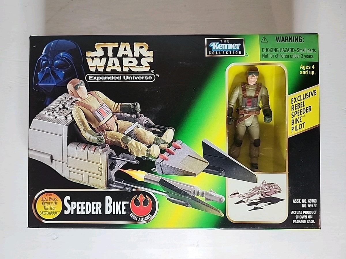 Star Wars Expanded Universe Speeder Bike + Pilot Action Figure