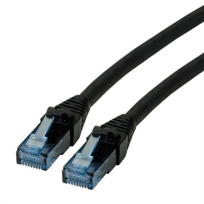 ROLINE 21.15.2986 Twisted Pair Patchkabel Kat.6A UTP LSOH CmpLv schwarz 0,3 m